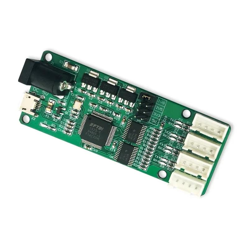  Ʈ  UART USB to 4  TTL FT4232 Ĩ, DC 5V  , , 1 